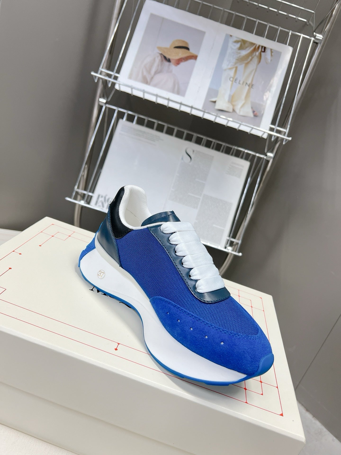 Sneakers Alexander McQueen Sprint Bleu