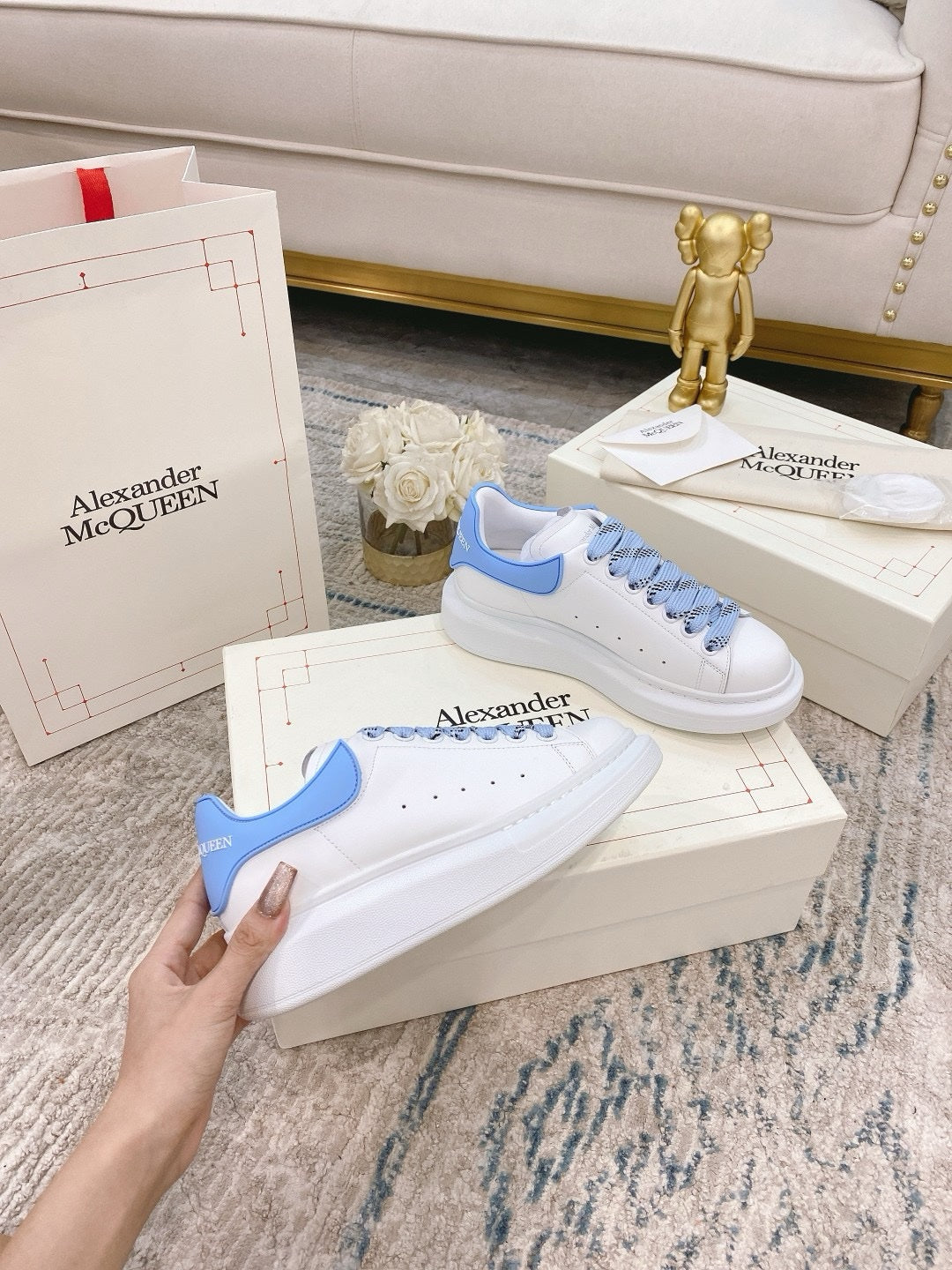 SNEAKERS ALEXANDER MCQUEEN BLEU