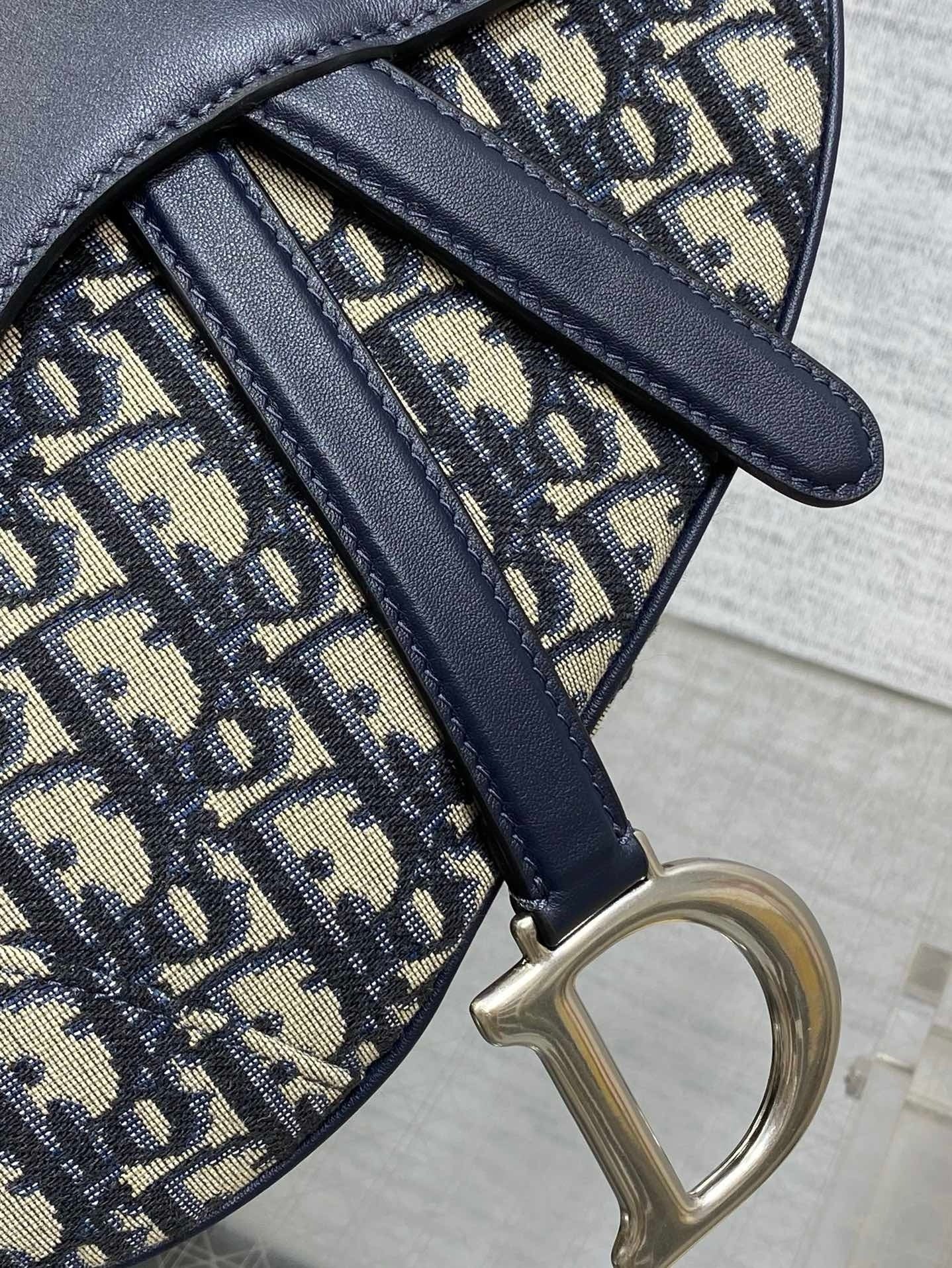 Sac A Main Dior Saddle Oblique Bleu