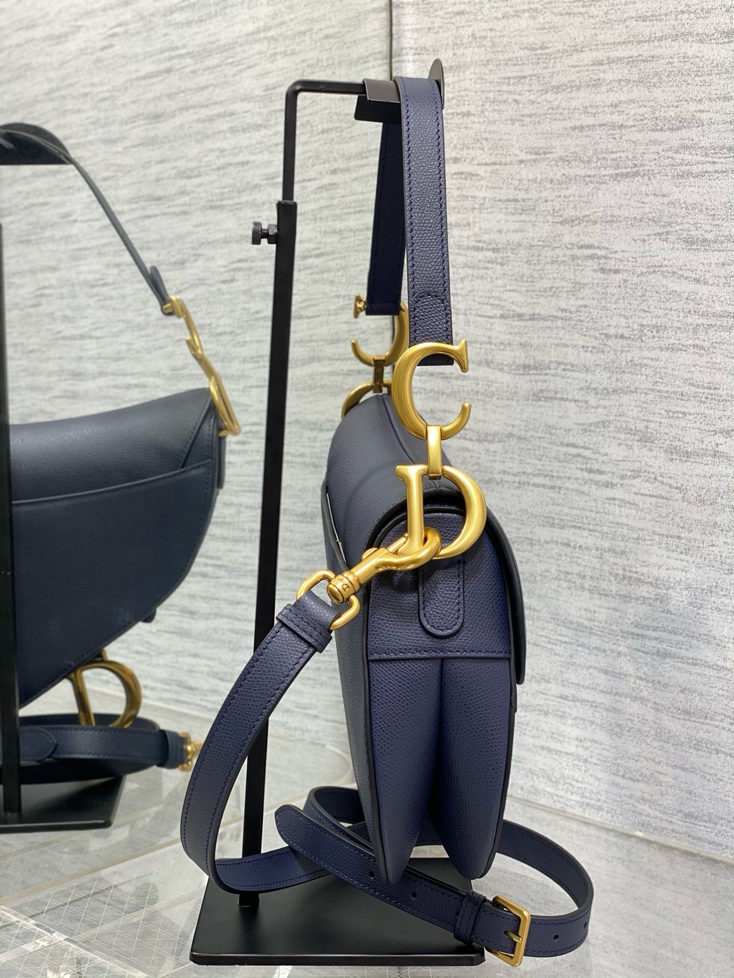 Sac A Main Dior Saddle Bleu Marine