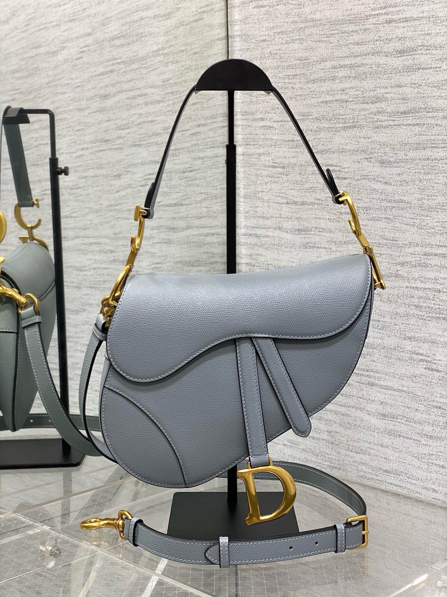 Sac A Main Dior Saddle Bleu Clair