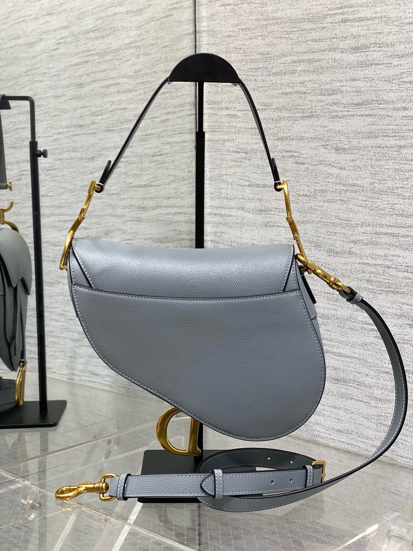 Sac A Main Dior Saddle Bleu Clair
