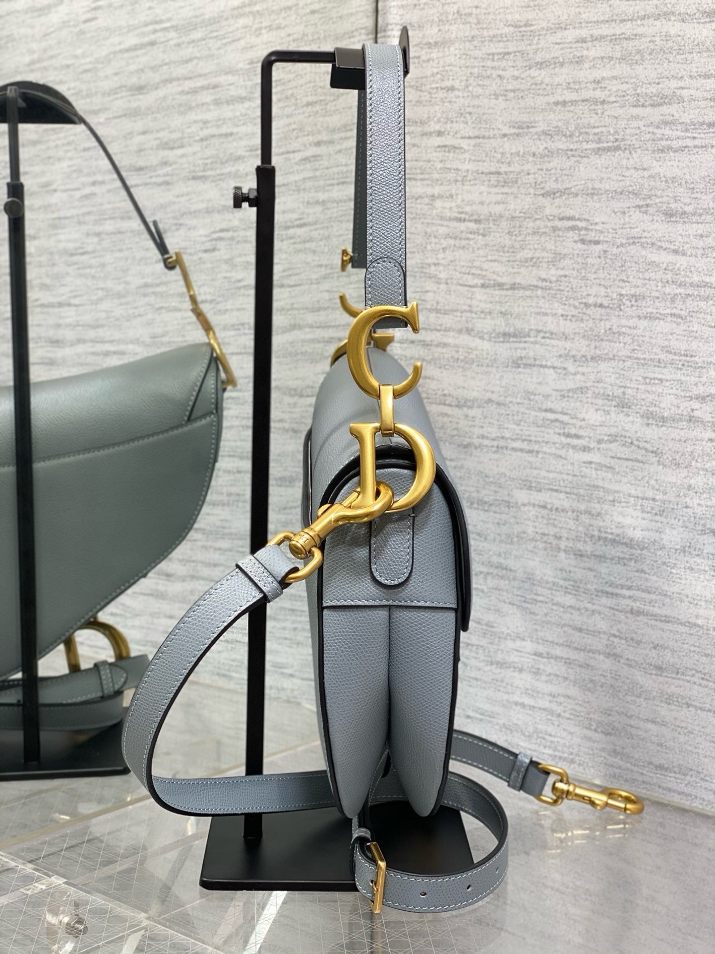 Sac A Main Dior Saddle Bleu Clair