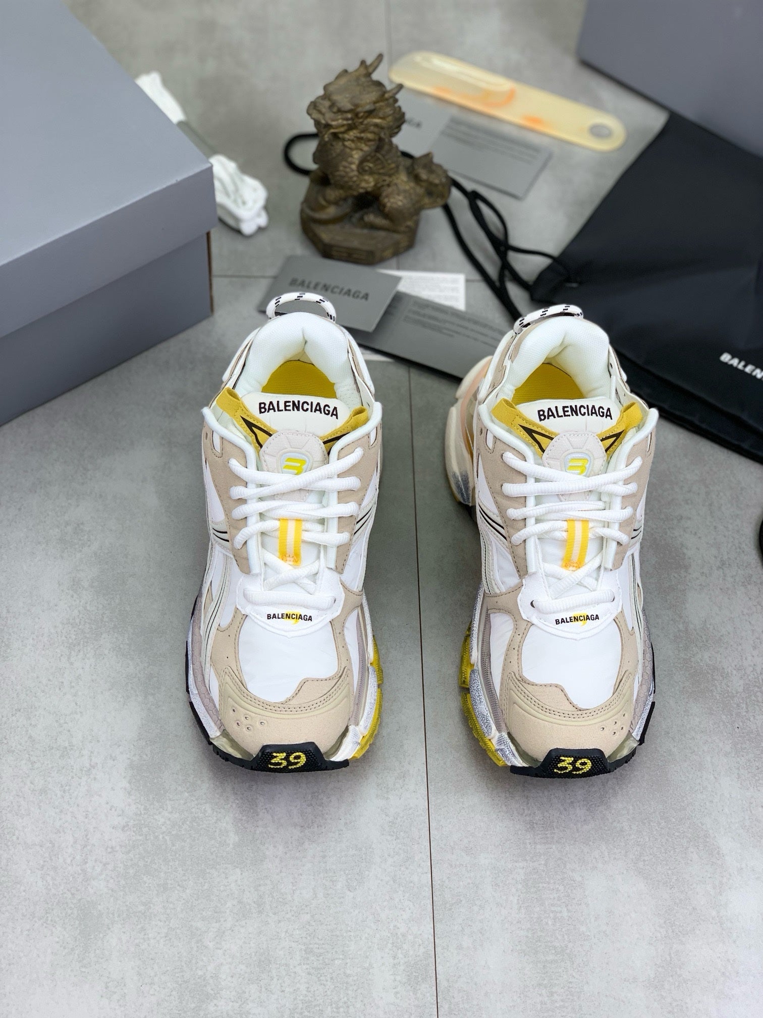 SNEAKERS BALENCIAGA RUNNER BLANC BEIGE