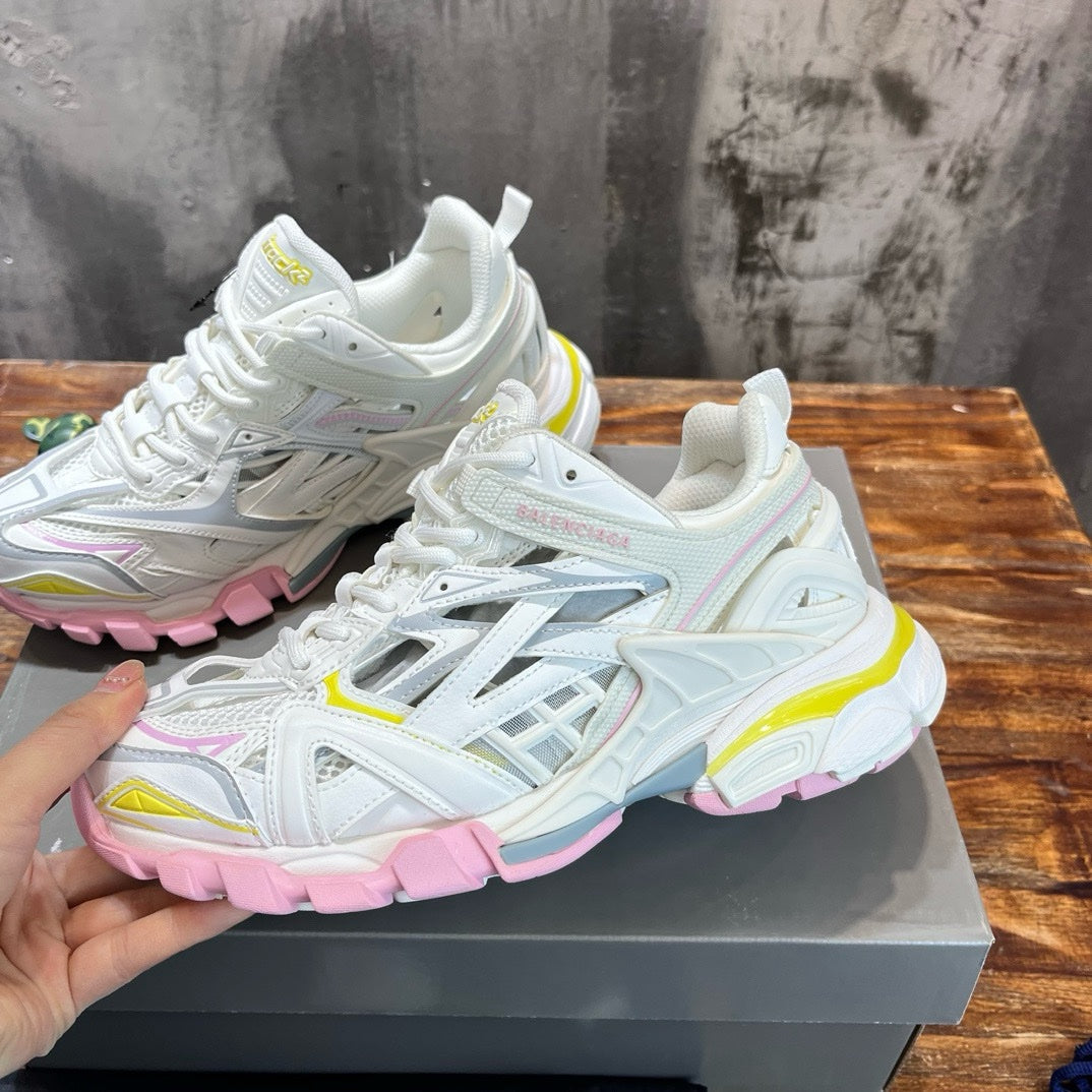 Sneakers Balenciaga Track 2 Blanc Rose