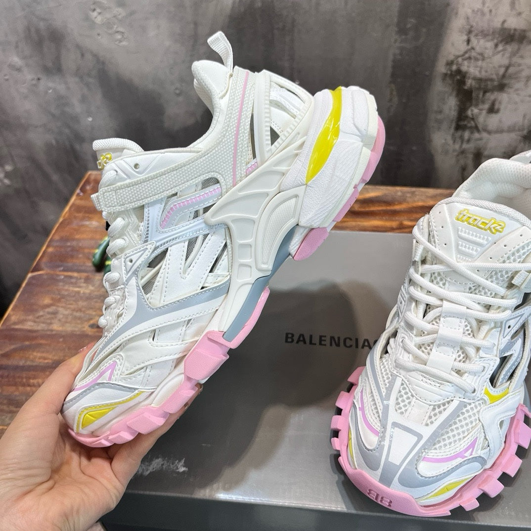 SNEAKERS BALENCIAGA TRACK 2 BLANC ROSE
