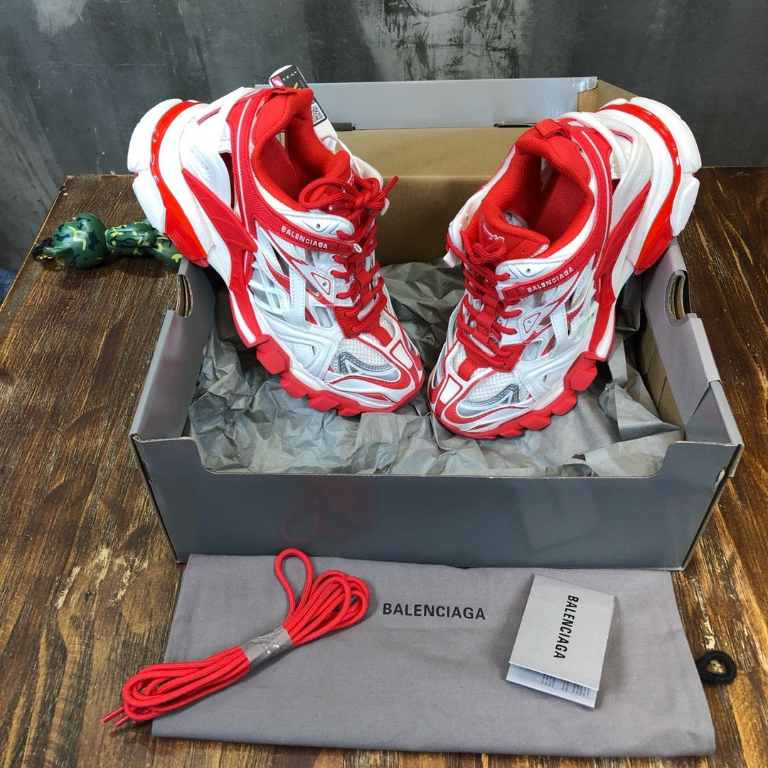 Sneakers Balenciaga Track 2 Blanc Rouge