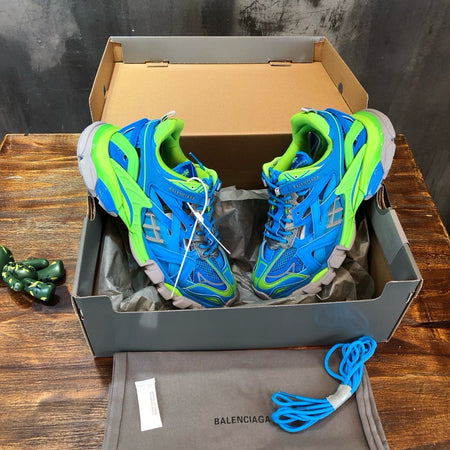 SNEAKERS BALENCIAGA TRACK 2 BLEU VERT