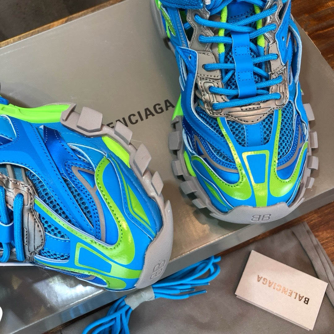SNEAKERS BALENCIAGA TRACK 2 BLEU VERT