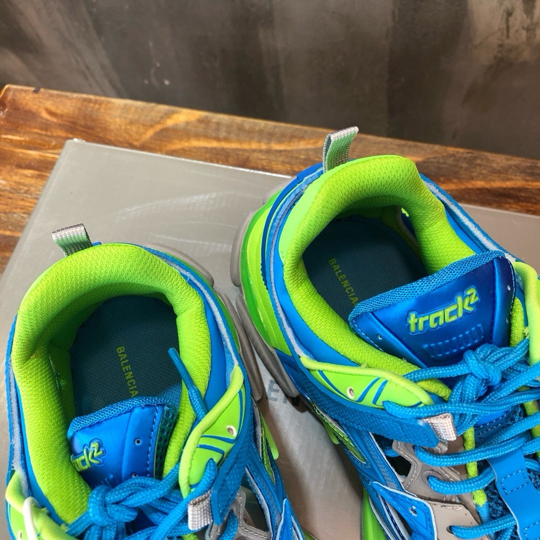 SNEAKERS BALENCIAGA TRACK 2 BLEU VERT