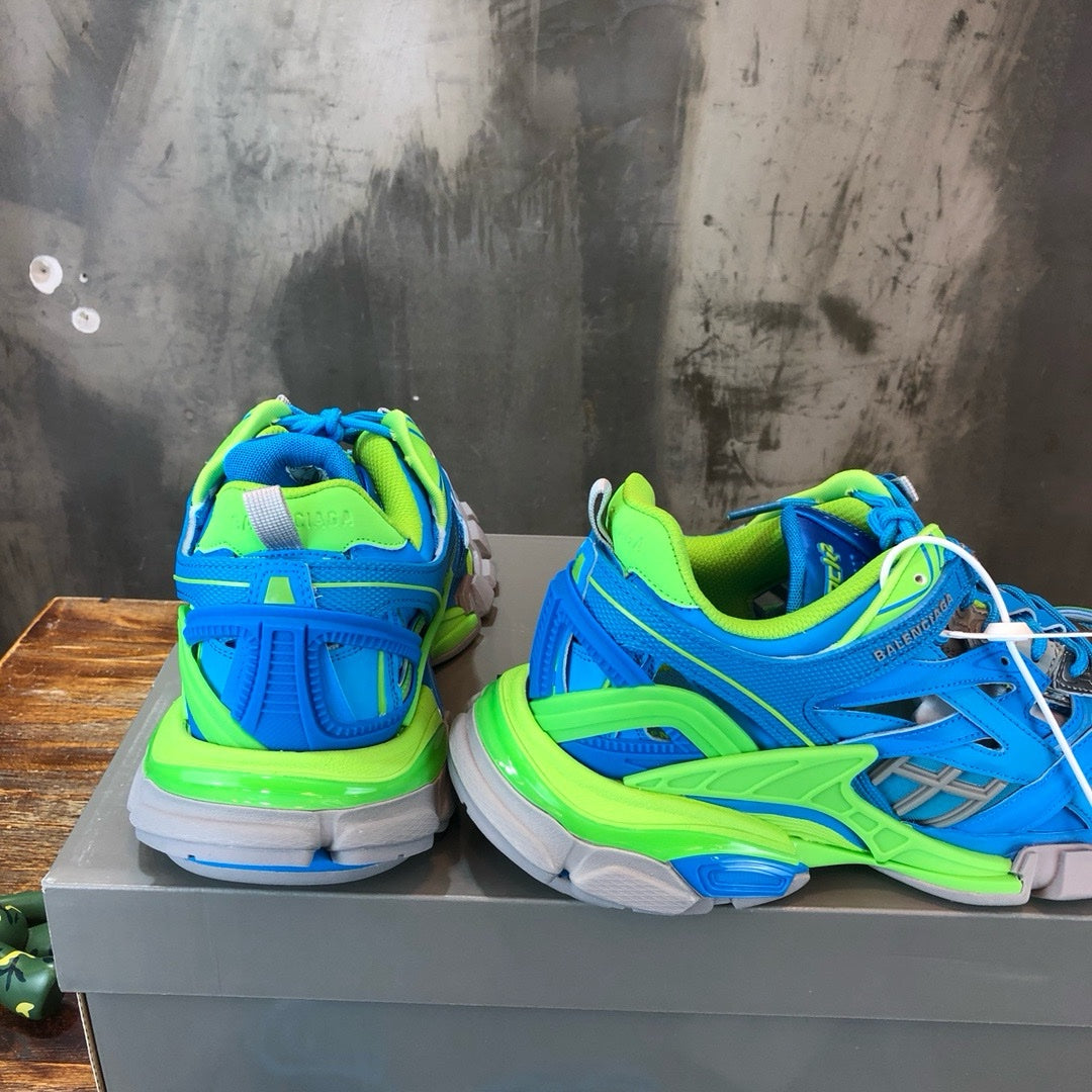 SNEAKERS BALENCIAGA TRACK 2 BLEU VERT