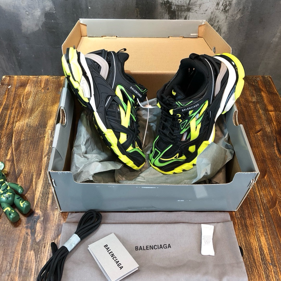 SNEAKERS BALENCIAGA TRACK 2 NOIR JAUNE
