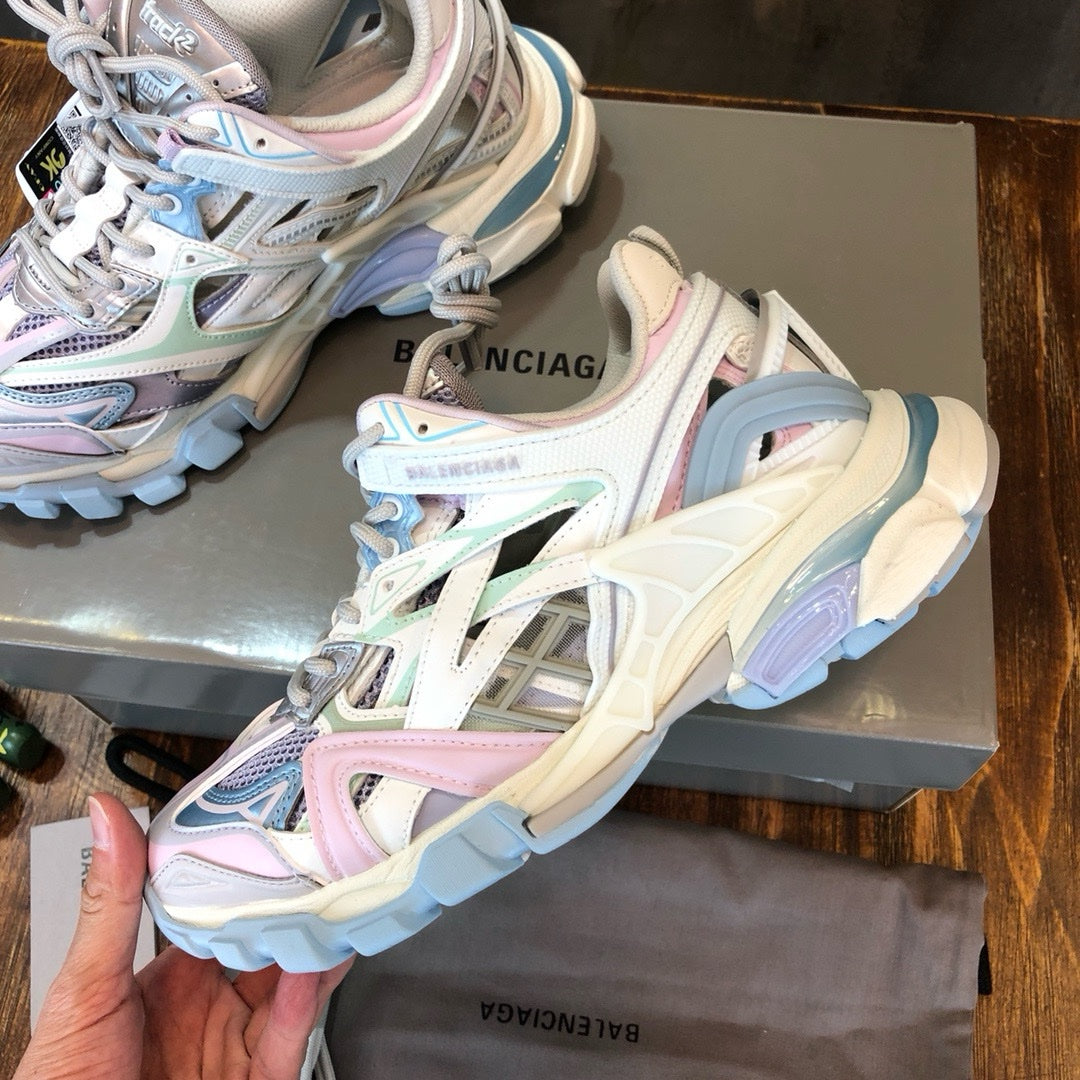 SNEAKERS BALENCIAGA TRACK 2 BLEU ROSE