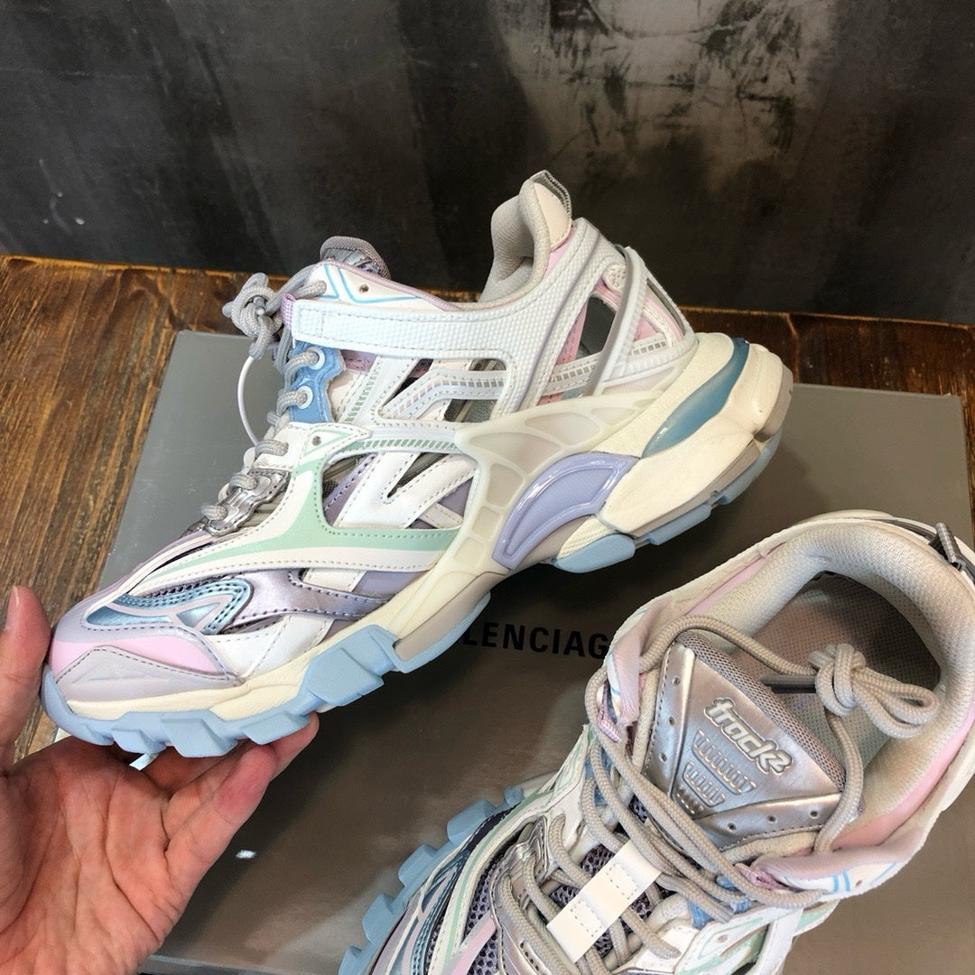SNEAKERS BALENCIAGA TRACK 2 BLEU ROSE