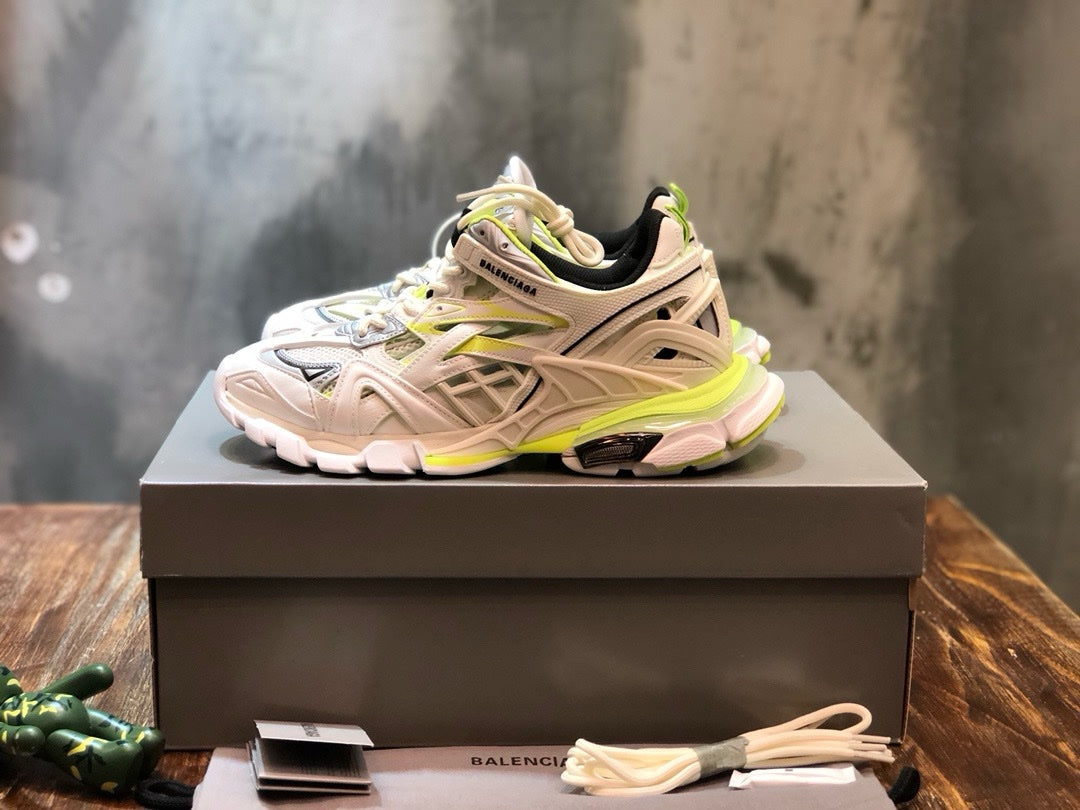 SNEAKERS BALENCIAGA TRACK 2 BLANC JAUNE