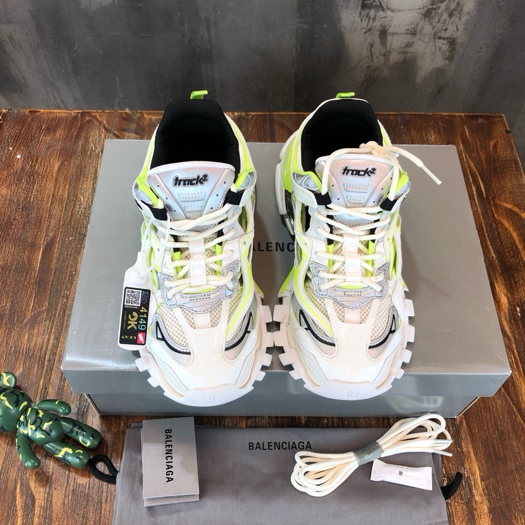 SNEAKERS BALENCIAGA TRACK 2 BLANC JAUNE