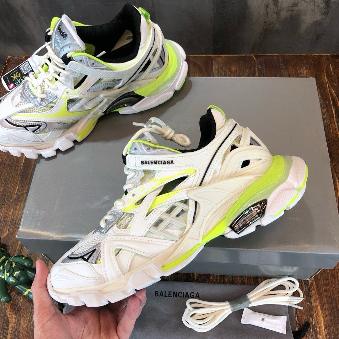 SNEAKERS BALENCIAGA TRACK 2 BLANC JAUNE