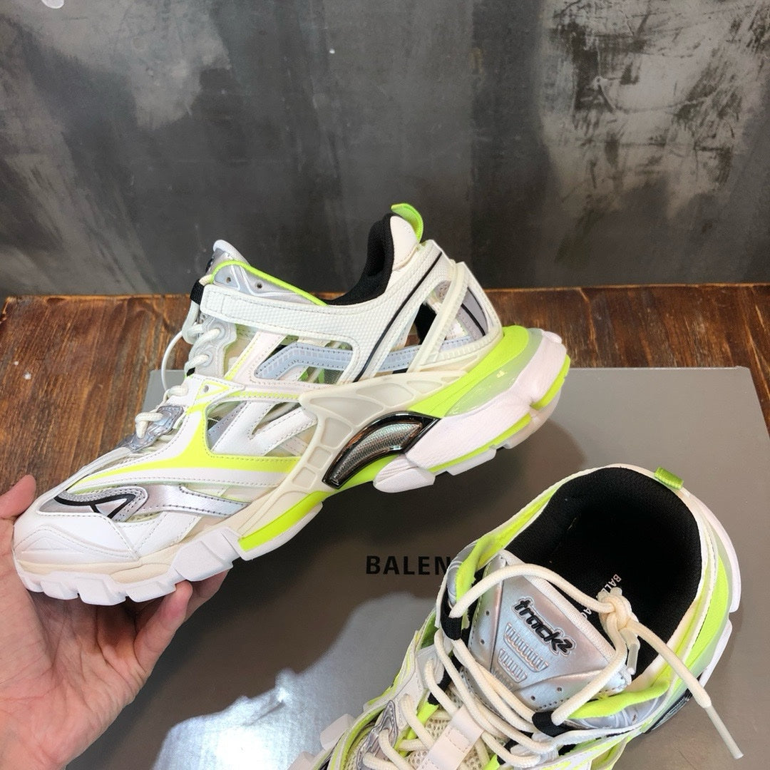 SNEAKERS BALENCIAGA TRACK 2 BLANC JAUNE