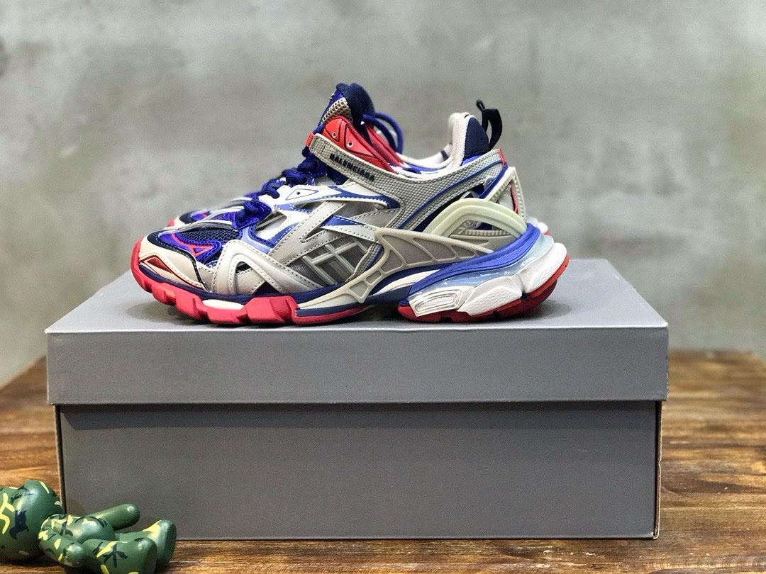 SNEAKERS BALENCIAGA TRACK 2 BLEU ROUGE