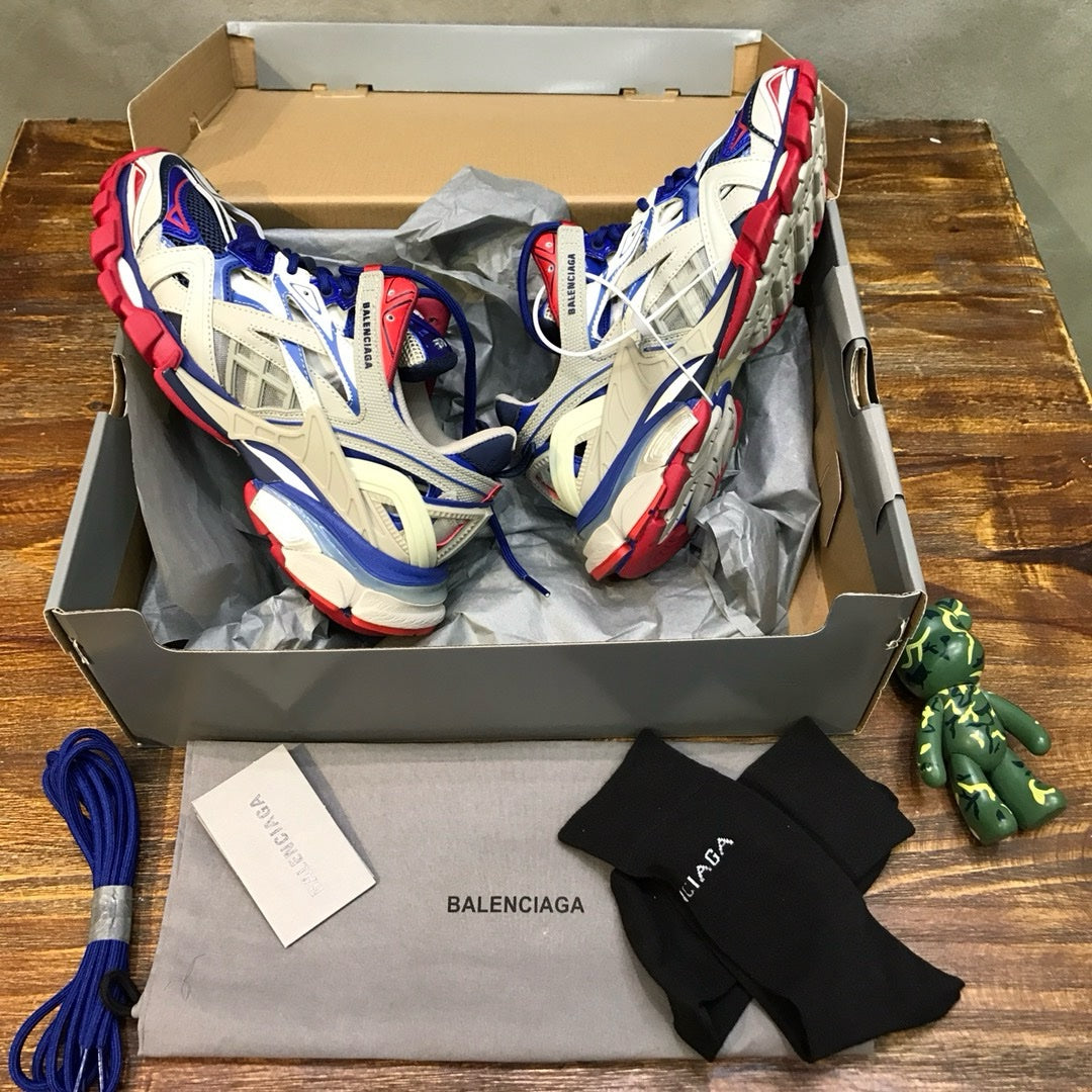 Sneakers Balenciaga Track 2 Bleu Rouge
