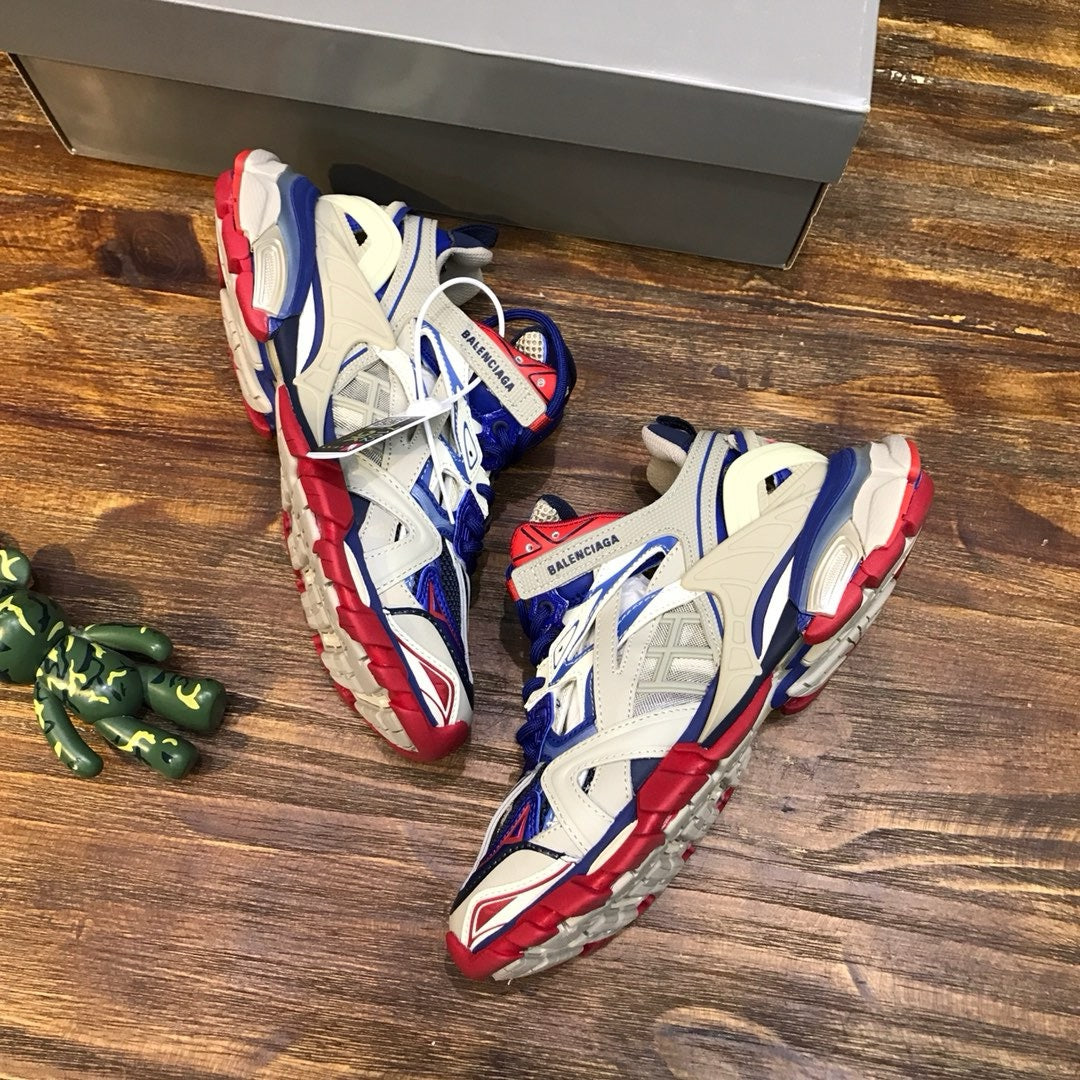 Sneakers Balenciaga Track 2 Bleu Rouge