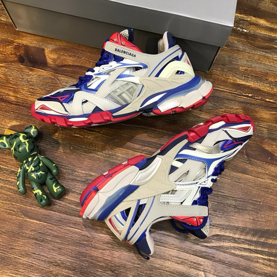 SNEAKERS BALENCIAGA TRACK 2 BLEU ROUGE