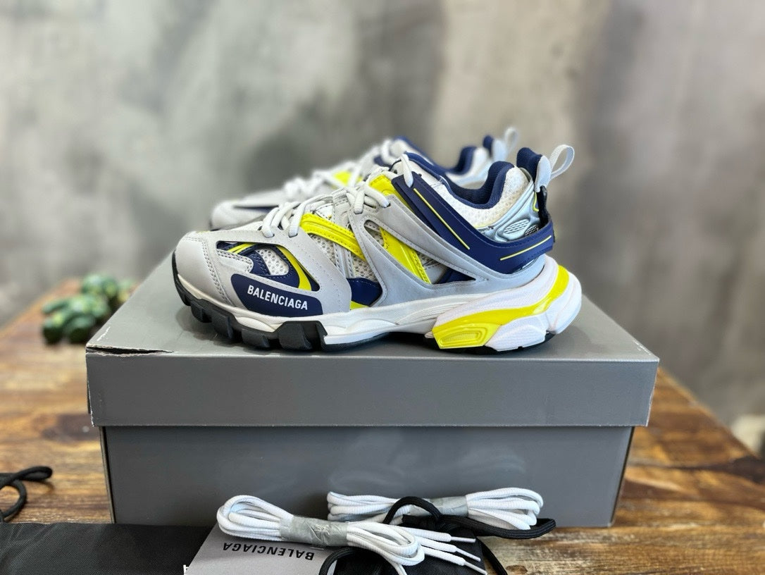 SNEAKERS BALENCIAGA TRACK GRIS BLEU