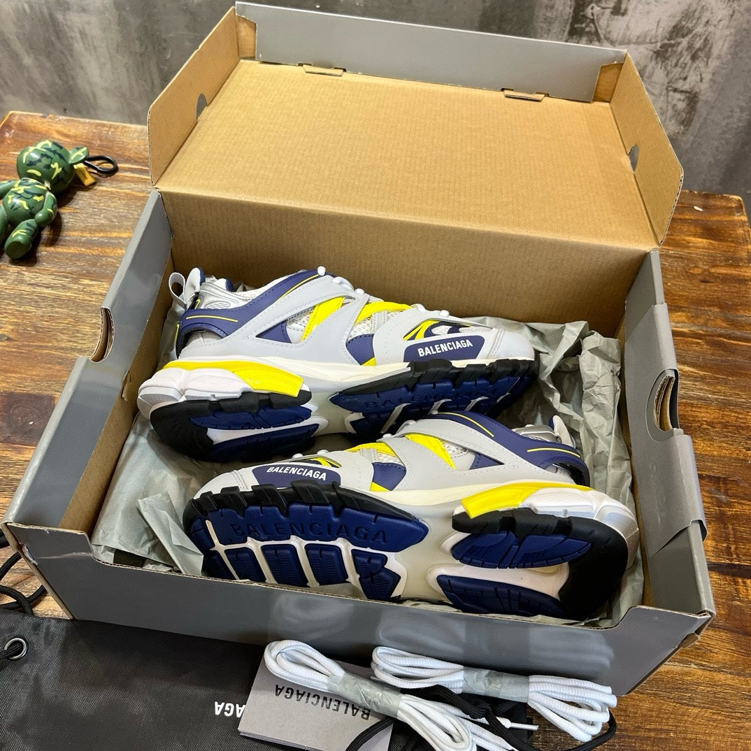 SNEAKERS BALENCIAGA TRACK GRIS BLEU