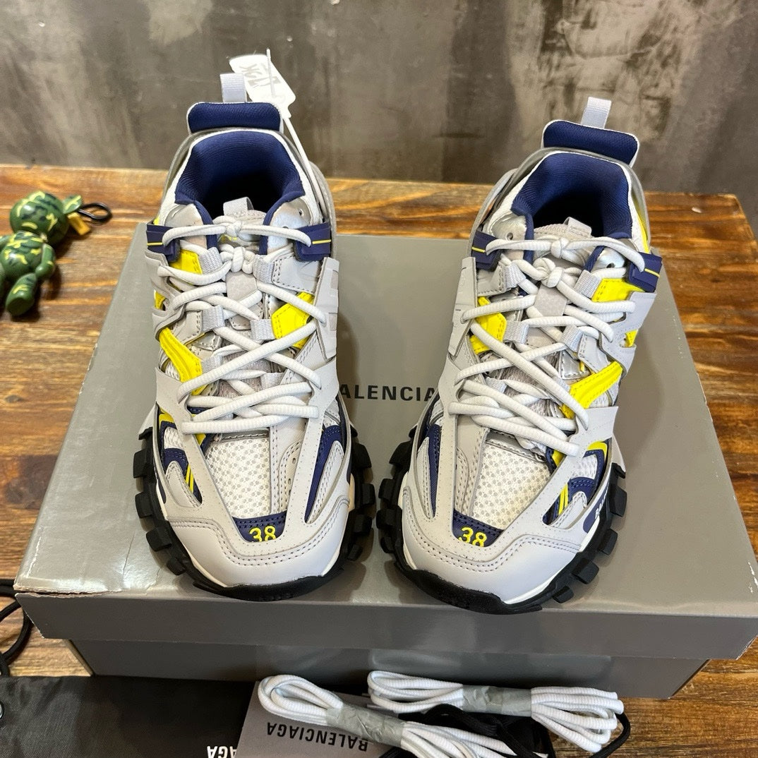 SNEAKERS BALENCIAGA TRACK GRIS BLEU