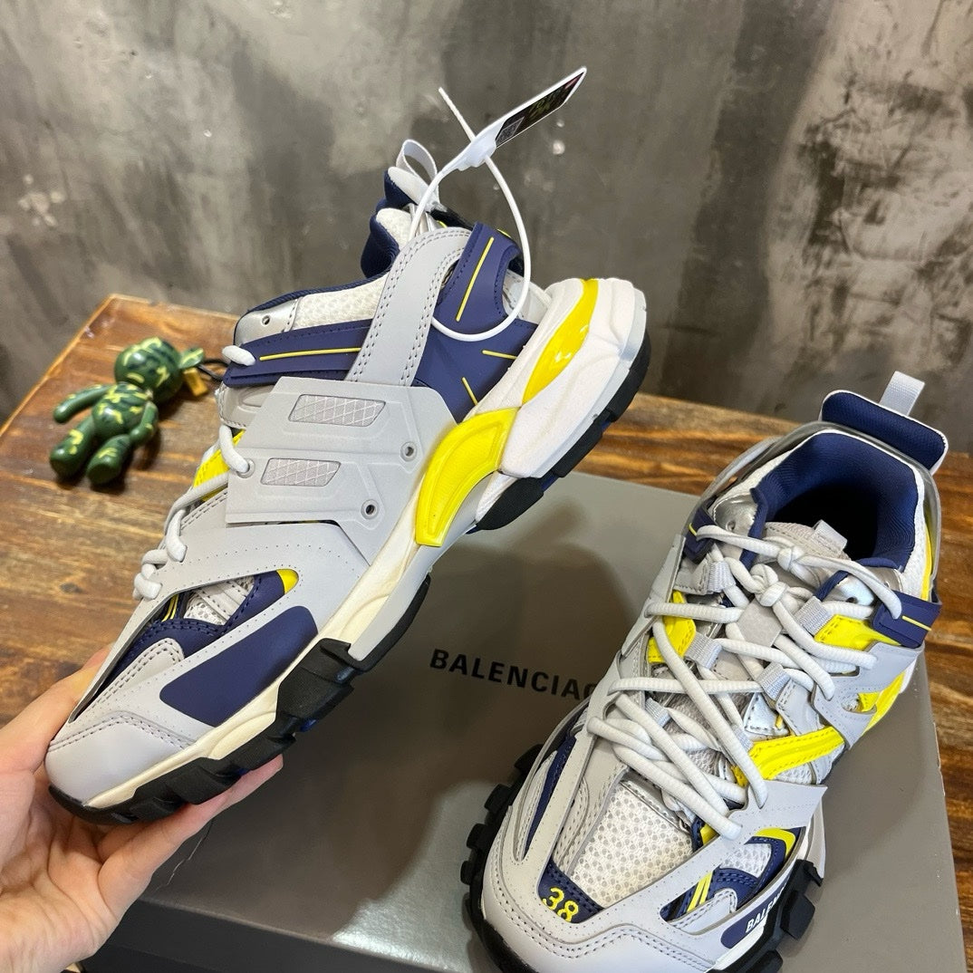 SNEAKERS BALENCIAGA TRACK GRIS BLEU