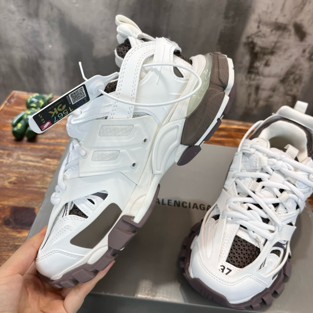 SNEAKERS BALENCIAGA TRACK BLANC MARRON