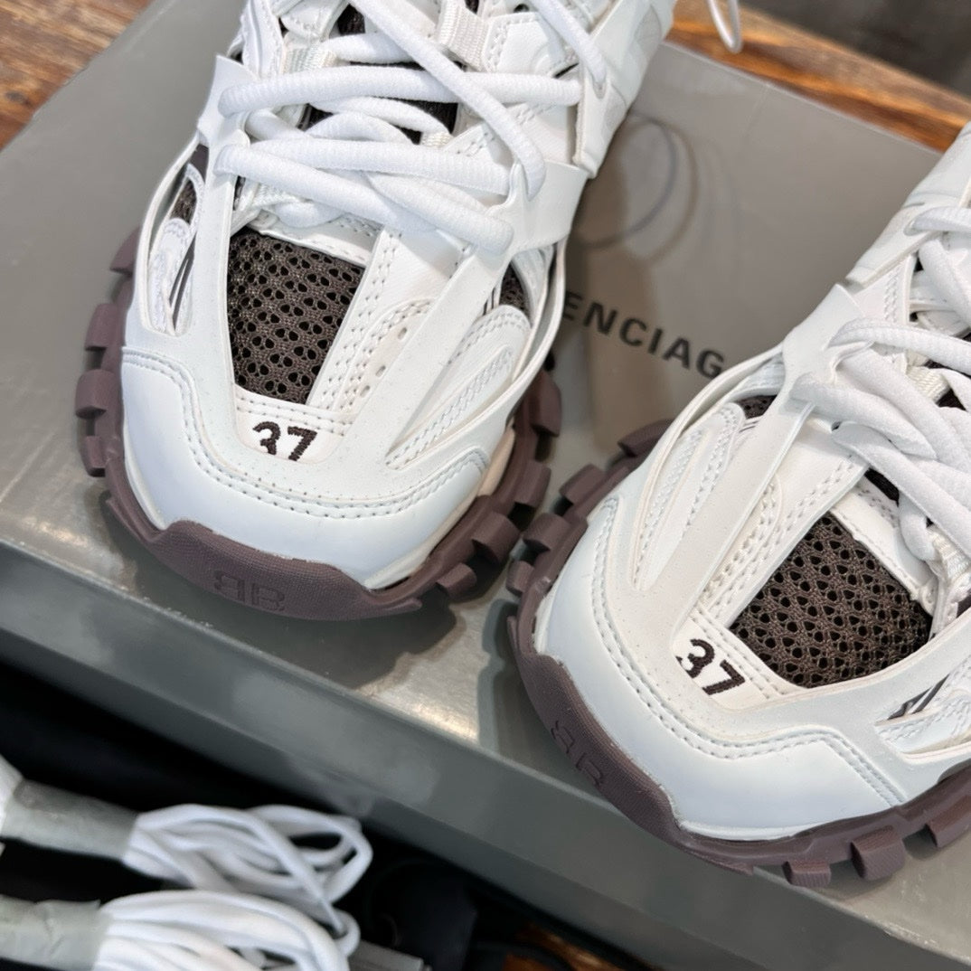 SNEAKERS BALENCIAGA TRACK BLANC MARRON