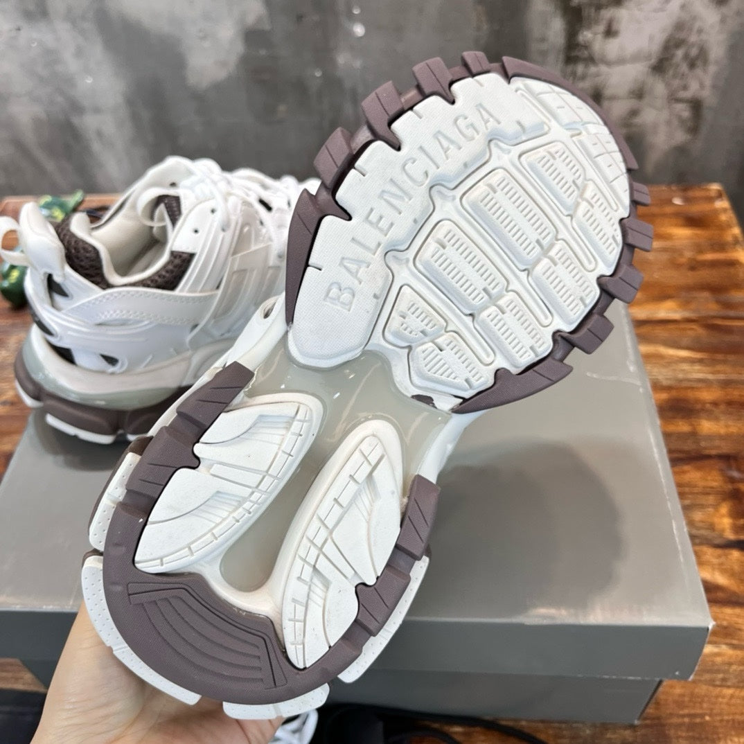 SNEAKERS BALENCIAGA TRACK BLANC MARRON
