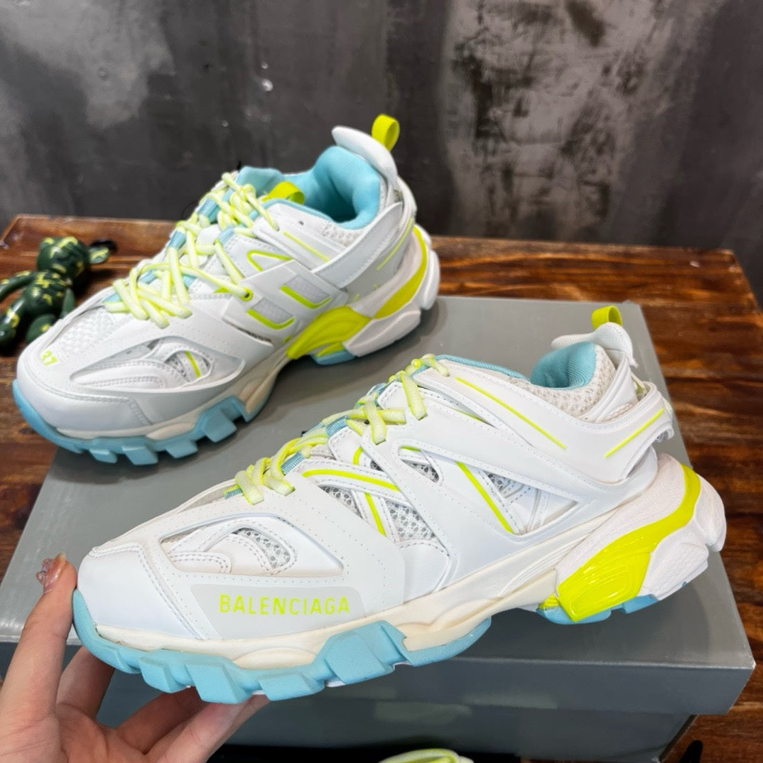 SNEAKERS BALENCIAGA TRACK BLEU JAUNE