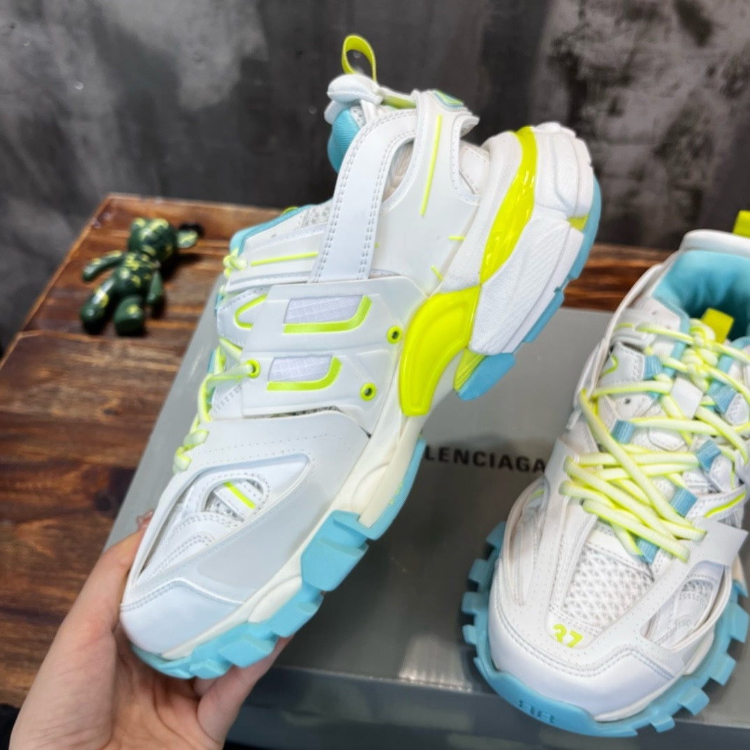 SNEAKERS BALENCIAGA TRACK BLEU JAUNE