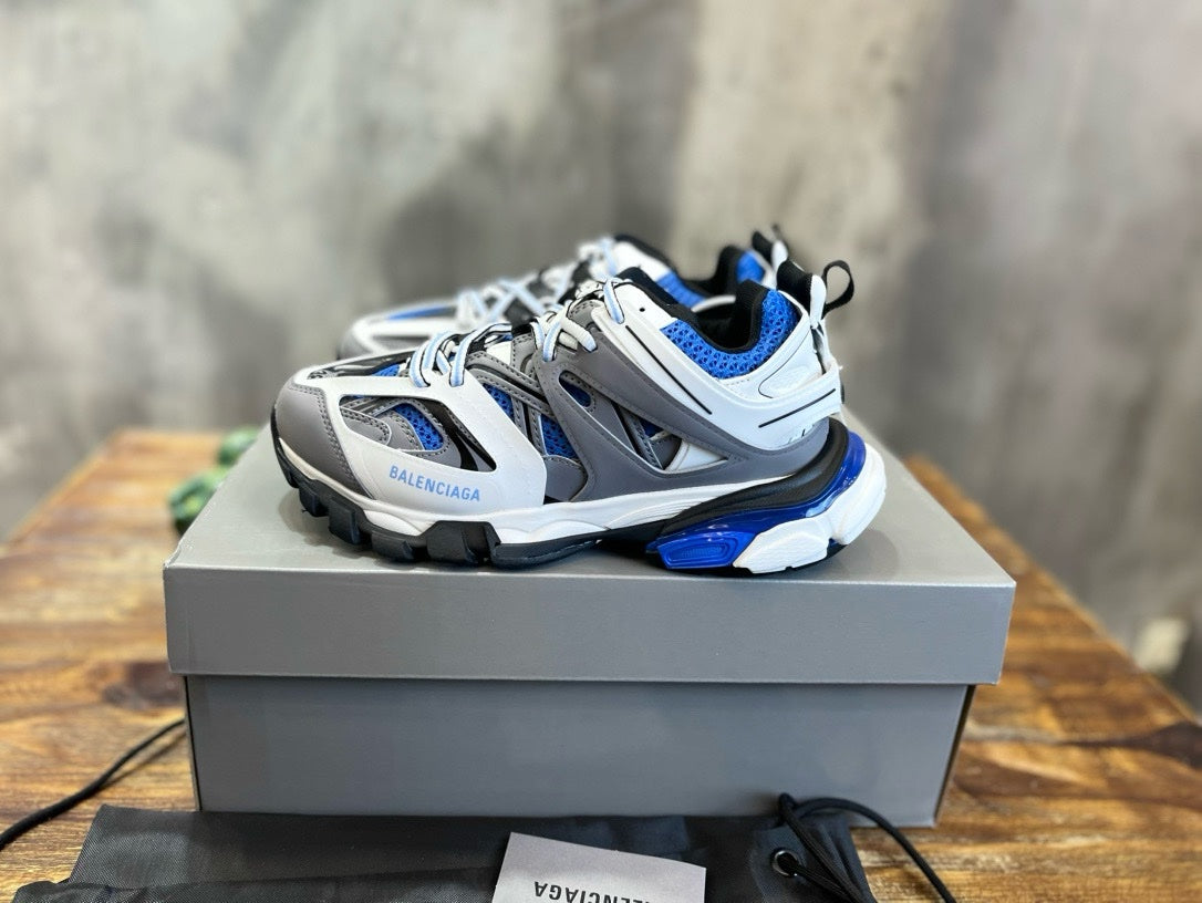 SNEAKERS BALENCIAGA TRACK BLANC BLEU