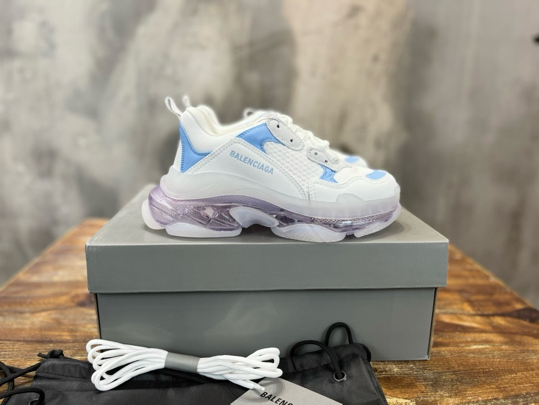Sneakers Balenciaga Triple S Blanc Bleu