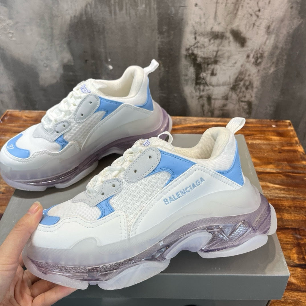 SNEAKERS BALENCIAGA TRIPLE S BLANC BLEU