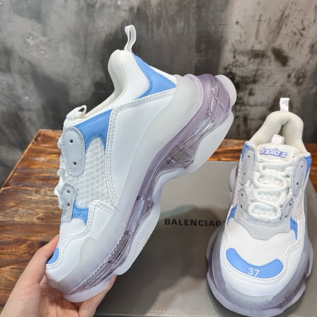 SNEAKERS BALENCIAGA TRIPLE S BLANC BLEU