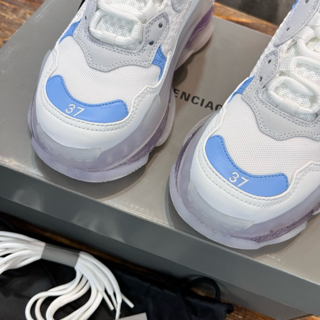 SNEAKERS BALENCIAGA TRIPLE S BLANC BLEU