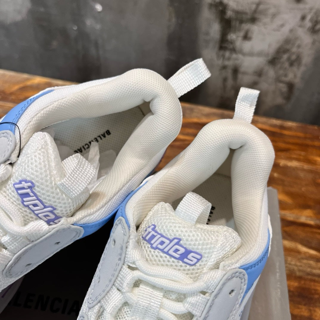 SNEAKERS BALENCIAGA TRIPLE S BLANC BLEU