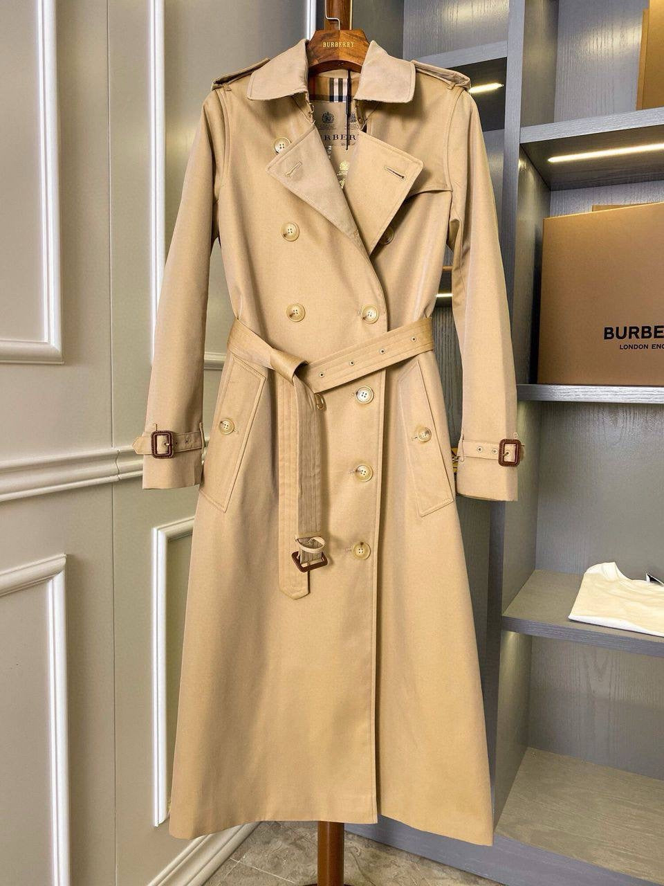 Veste Trench Burberry Beige Femme