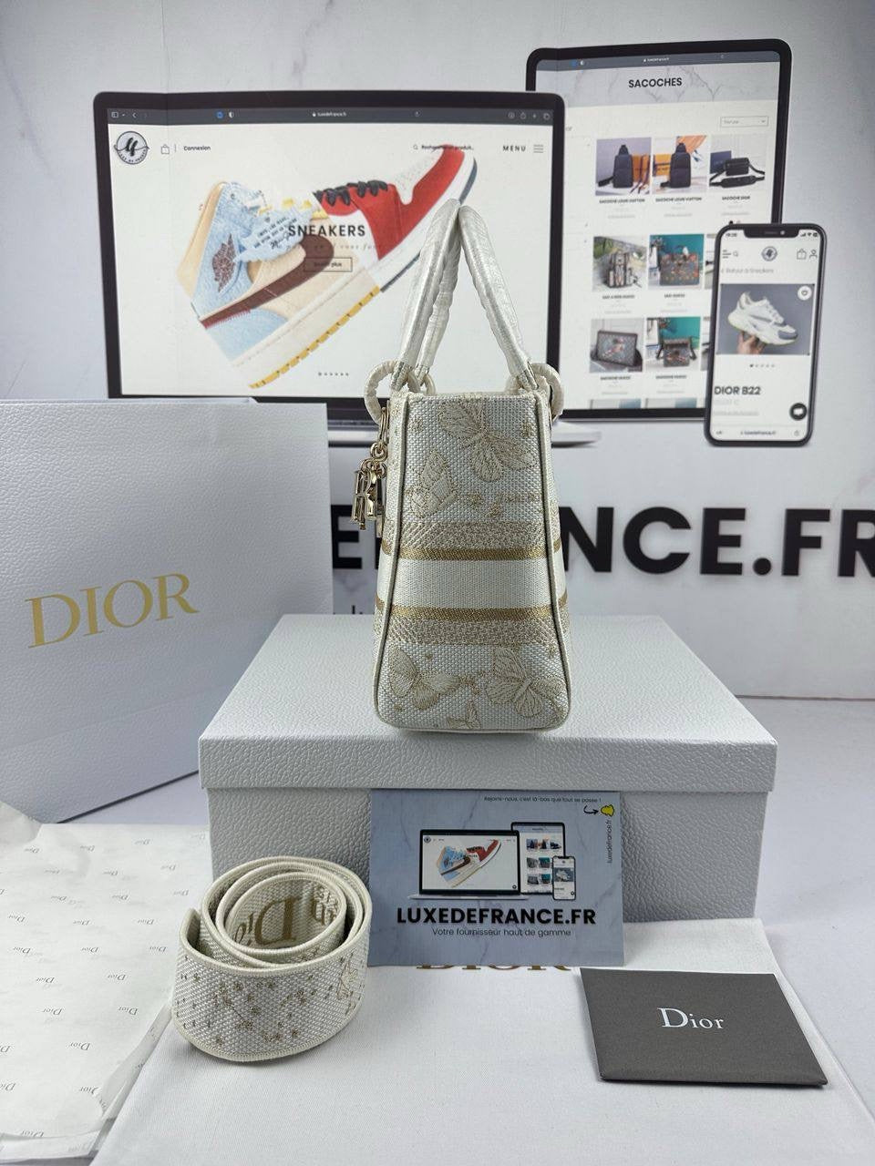 Sac A Main Dior Lady D Lite Or