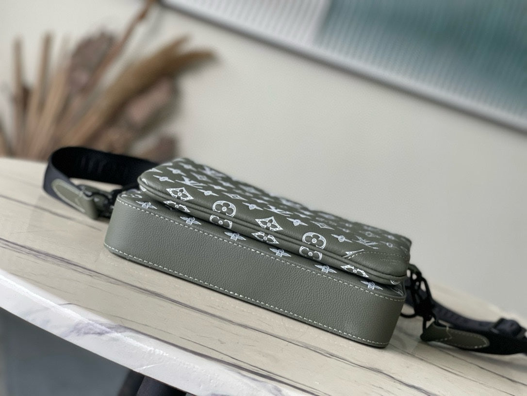 SACOCHE LOUIS VUITTON TRIO MESSENGER GRIS FONCÉ