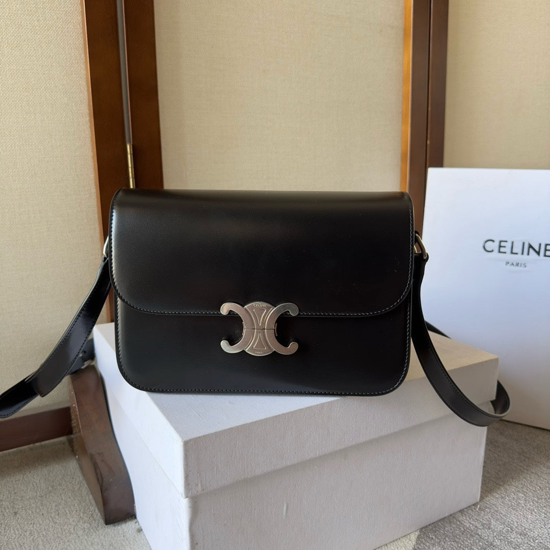 Sac A Main Céline Triomphe Noir Argent