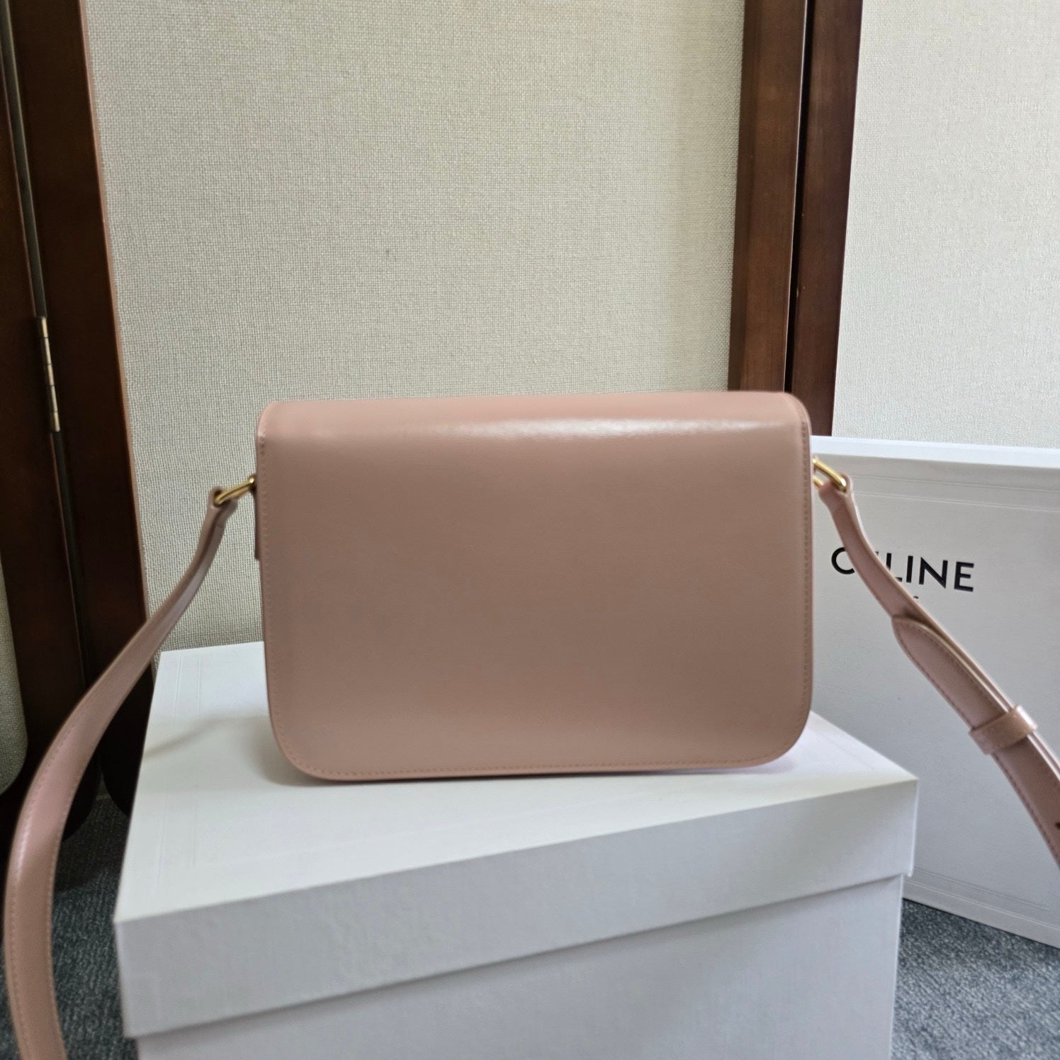 Sac A Main Céline Triomphe Rose Pale