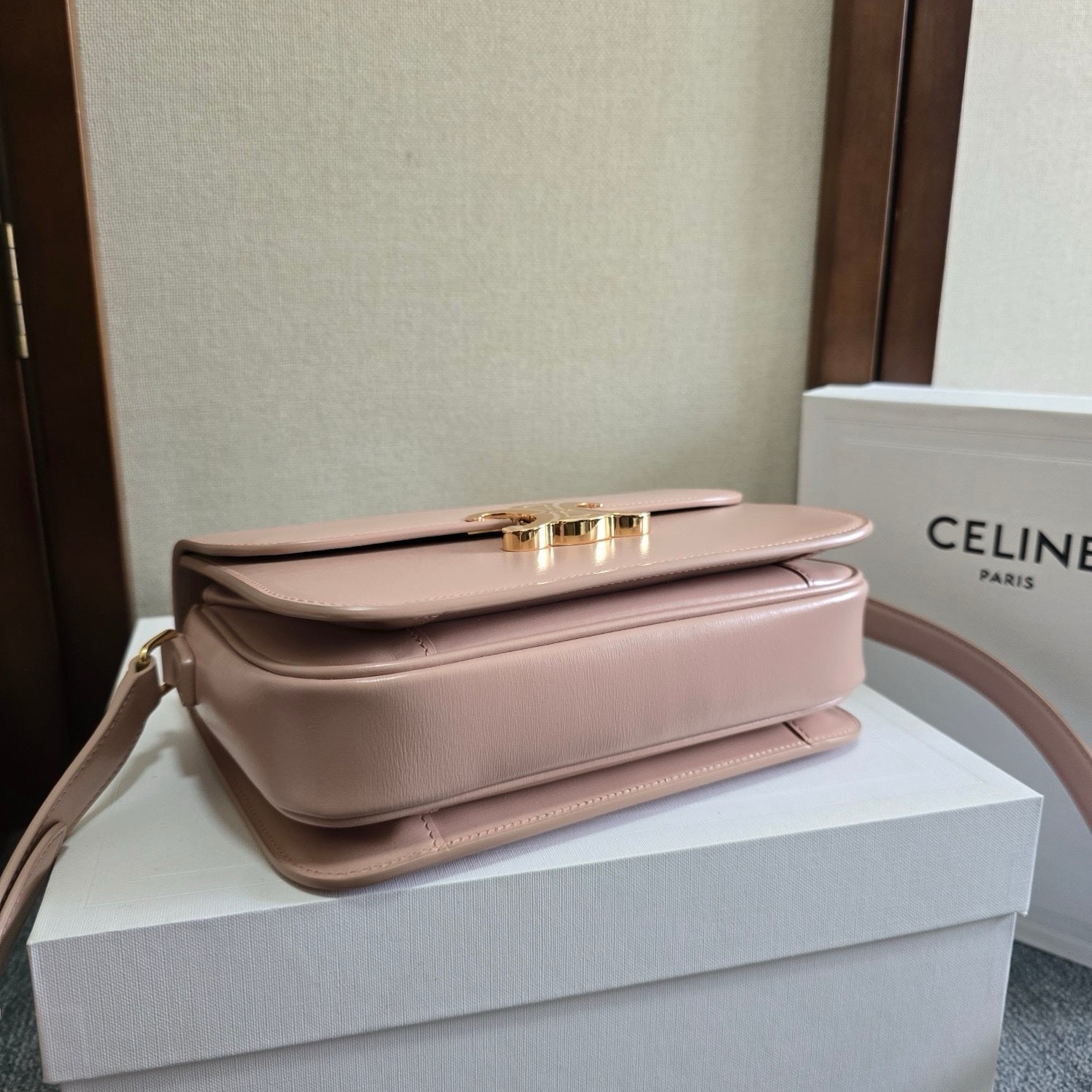 Sac A Main Céline Triomphe Rose Pale