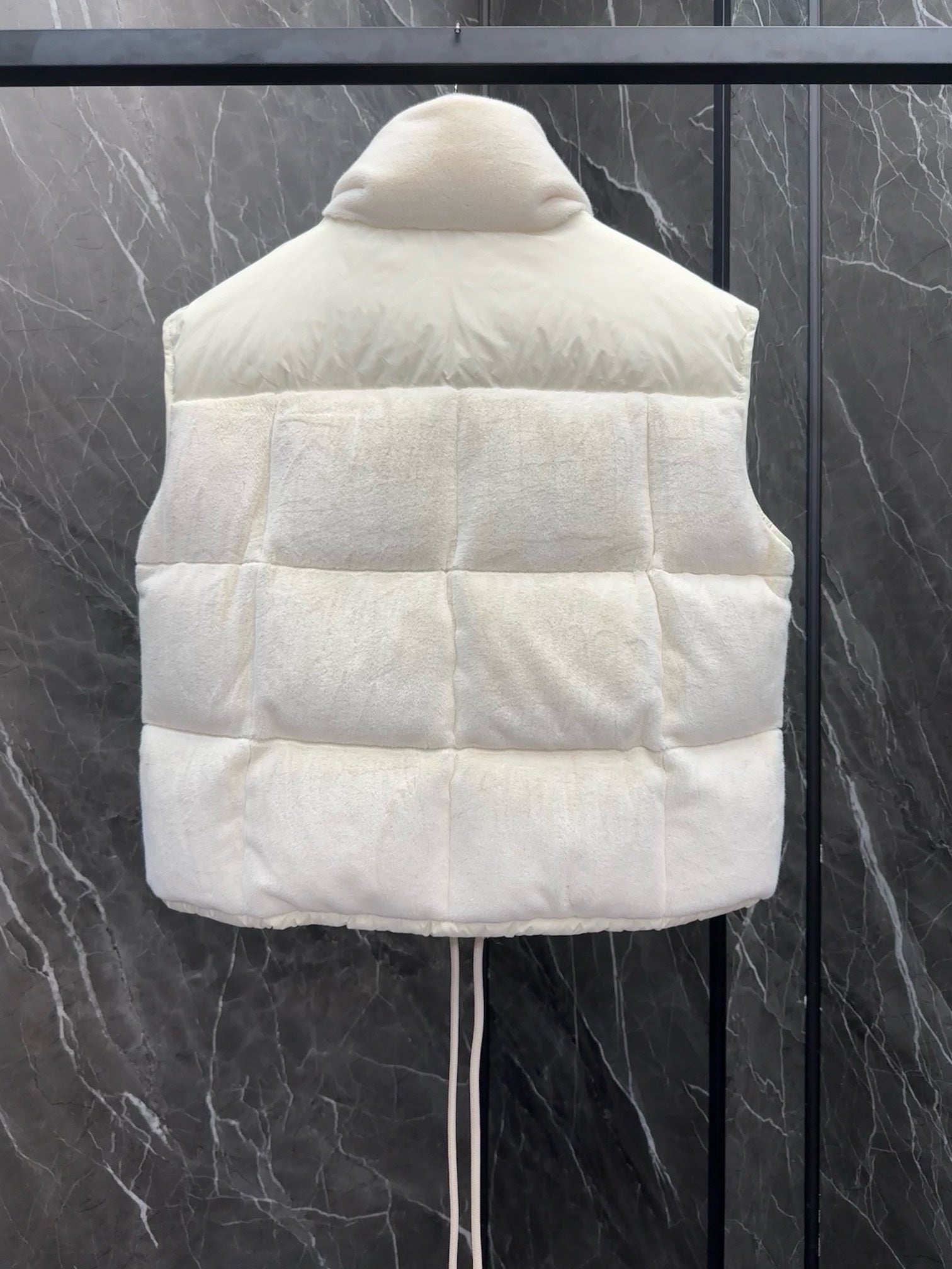 Doudoune Femme Moncler Sans Manches Polaire Blanc