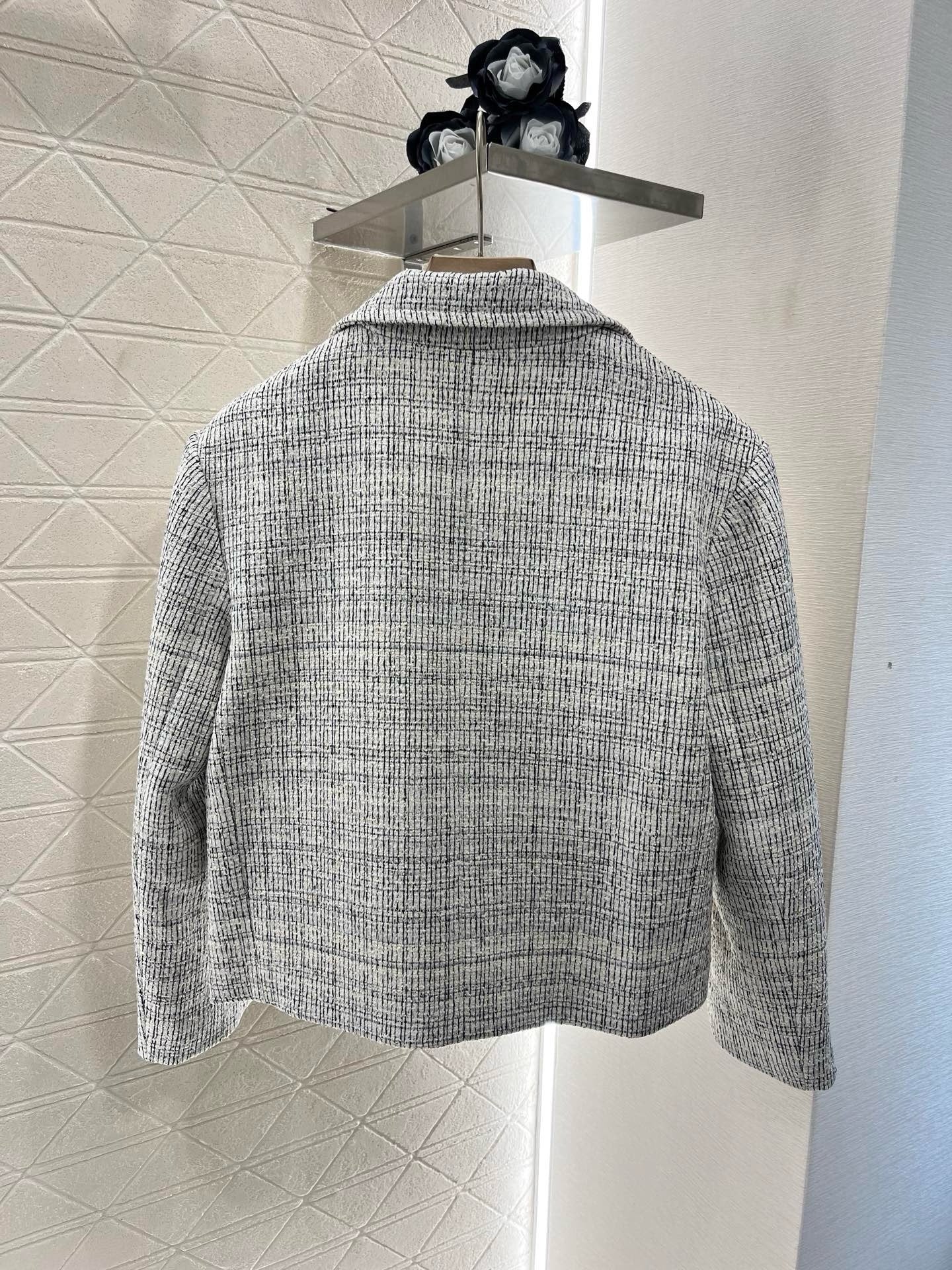 Veste Tweed Celine Gris Femme