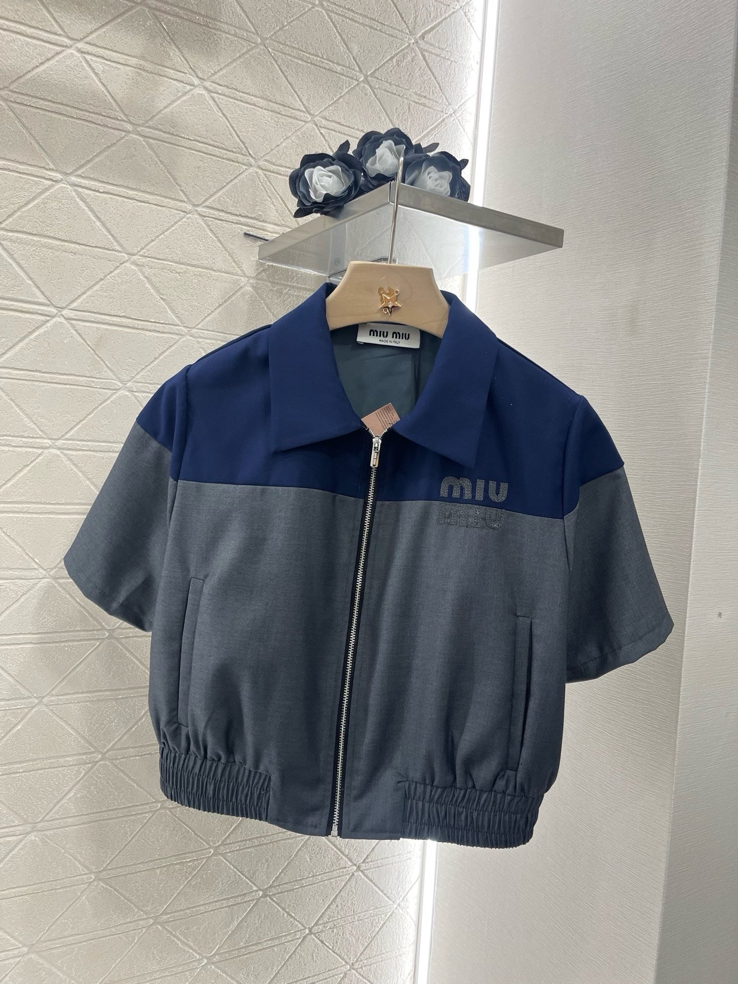Veste Crop Miu Miu Femme